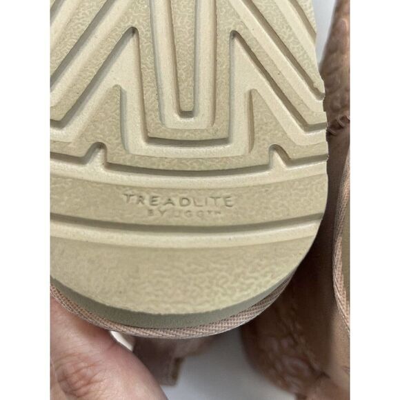 Ugg Classic Mini Snow Leopard Boot Size 8 Pink Metallic Glitter Ankle - Picture 15 of 16